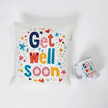 Get Well Soon Mug & Cushion Combo